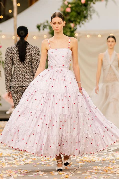 chanel summer dresses 2021|Chanel knee length ladies dresses.